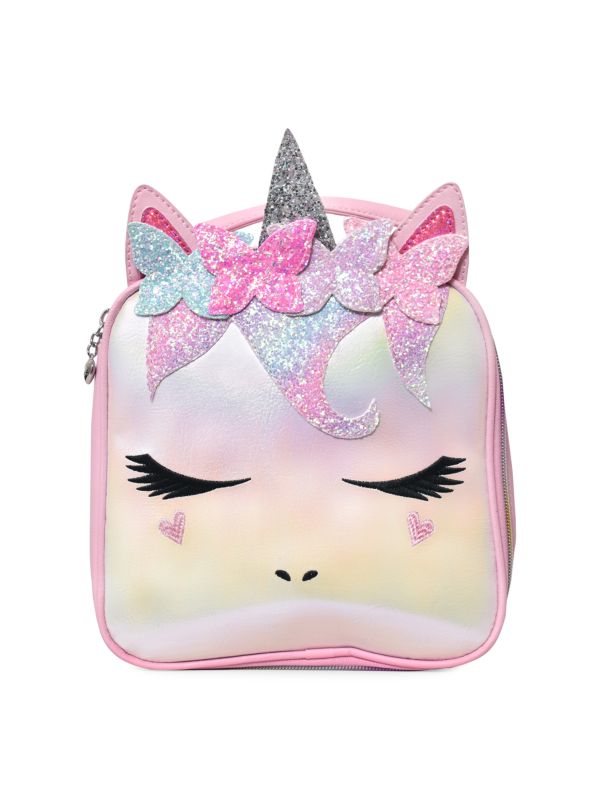 OMG Accessories Kid's Gwen Butterfly Crown Unicorn Lunch Bag